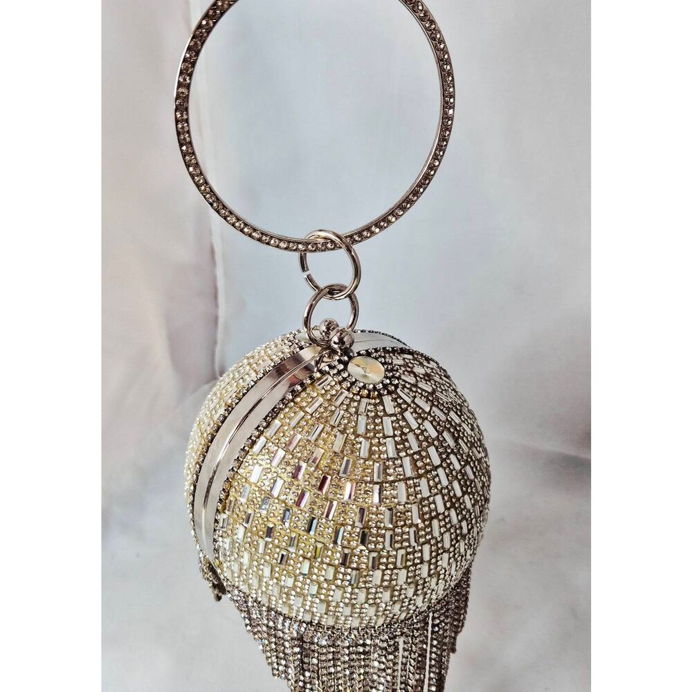 Crystal encrusted ball clutch - Picture 7 of 10